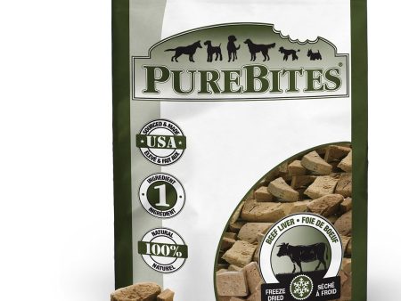 PureBites gâterie séchée à froid pour chien Foie de Boeuf Sale