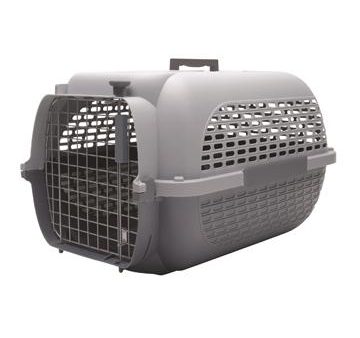 Cage Voyageur Dogit pour chiens, base anthracite avec dessus gris pâle, très grande Discount