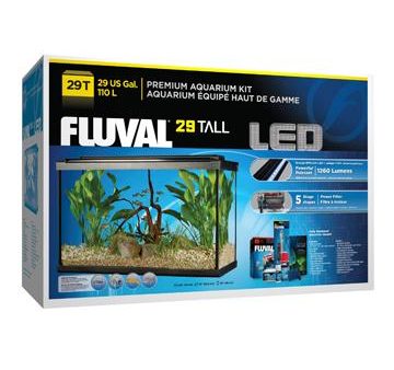 Aquarium équipé haut de gamme 29 haut Fluval avec éclairage à DEL, 110 L (29 gal US) For Sale