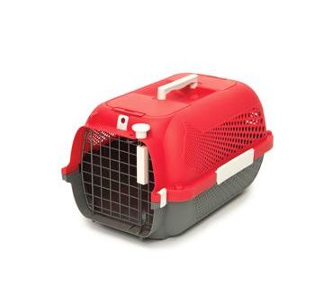 Cage de transport Catit pour chats, petite, rouge cerise Discount