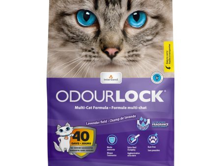 Litière pour chat Intersand Odour Lock fragrance Lavande Discount