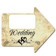 18 x24  Arrow Shaped Wedding Yard Sign Cheap