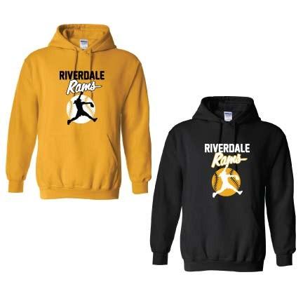 Riverdale Rams Softball Hooded Sweatshirt Fashion