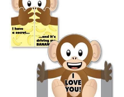 Custom Giant Monkey Hug Greeting Card Cheap