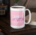 It s a Girl Baby Blocks 15 Oz Coffee Mug Online now