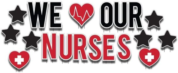 We Love Our Nurses Yard Decorations - 20pcs Hot on Sale