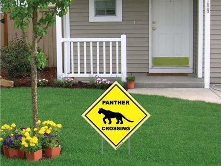 Panther Crossing Sign or Sticker Discount