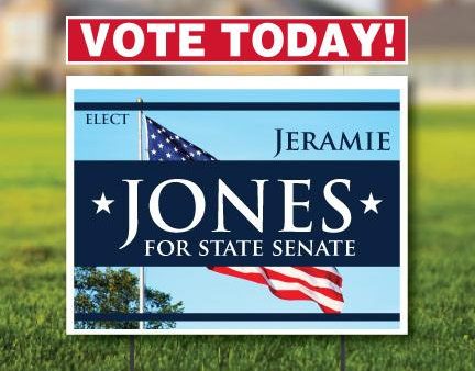 4 x24  Vote Today Sign Topper For Sale