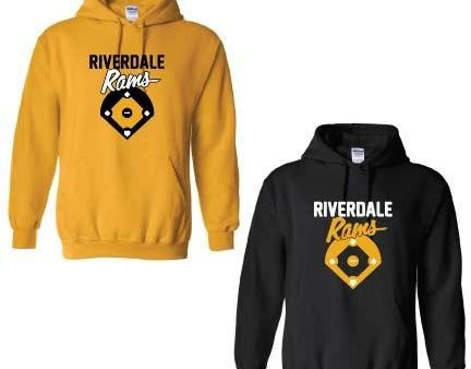 Riverdale Rams Baseball Hooded Sweatshirt Discount