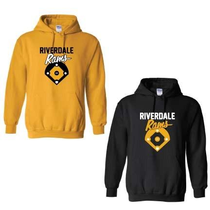 Riverdale Rams Baseball Hooded Sweatshirt Discount