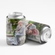 Custom Full-color 2 Photo Wedding Can Coolers with free shipping For Cheap