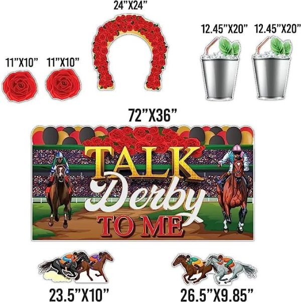 Talk Derby to Me  Horse Derby Party Oversized EZ Yard Cards - 36x72 Cheap