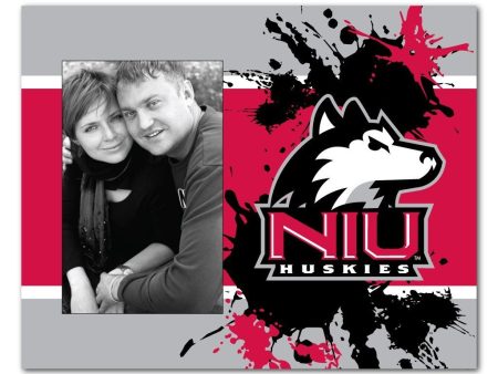 Northern Illinois University Paint Splatter Picture Frame Cheap