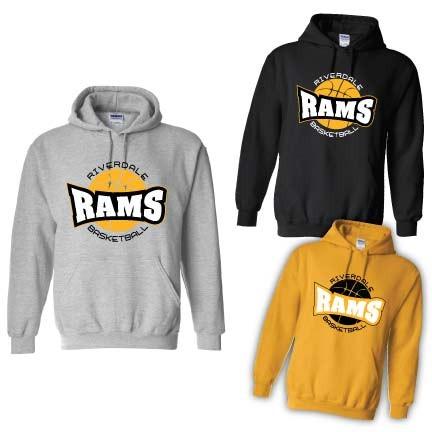 Riverdale Rams Basketball Hooded Sweatshirt Cheap