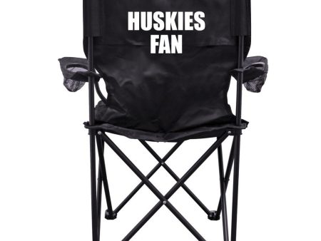 Huskies Fan Black Folding Camping Chair on Sale