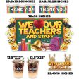 Jumbo We Love Our Teachers and Staff Oversized EZ Yard Card For Cheap