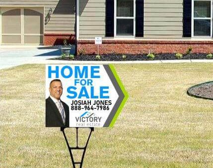 17.5 x23  2 Sided Arrow Shaped Realtor Yard Signs Set Online Sale