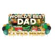 World s Best Dad Father s Day Oversized EZ Yard Card Decoration 5 pc set Online now