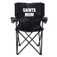 Saints Mom Black Folding Camping Chair Online now