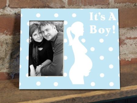 It s a Boy! Pregnant Mother Picture Frame #3 Online