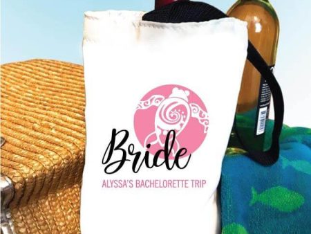 Custom Cruise Vacation Small Canvas Wine Tote Online now