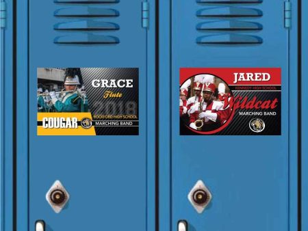 Marching Band Photo Locker Magnets Cheap