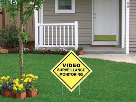 Video Surveillance Monitoring Sign or Sticker Supply