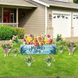 Mother s Day Flower Bouquet Yard Sign - Set of 9 Supply