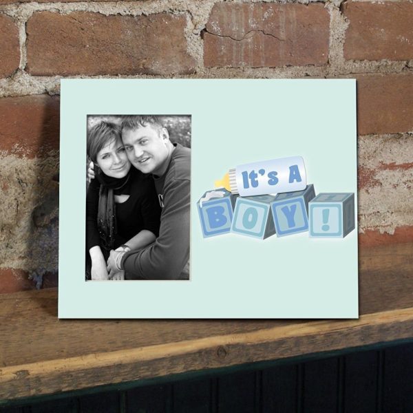 It s a Boy! Baby Blocks Picture Frame #4 Online Sale