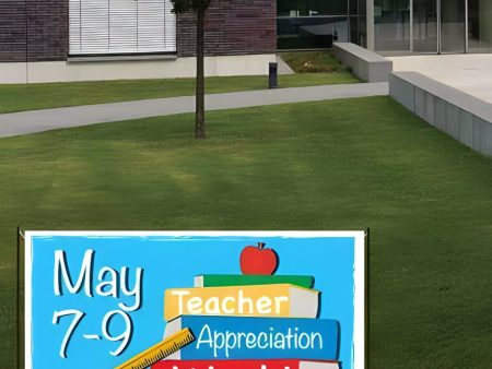 Custom Teacher Appreciation Week Waterproof Vinyl Banner Sale