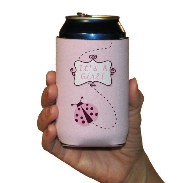 New Baby It s A Girl Can Cooler Set of 6 - 6 Designs Sale