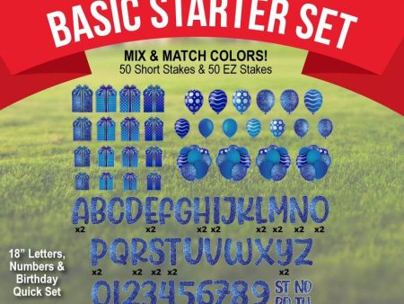 18  Basic Starter Package in Jump Up font - Pick Your Own Colors Online