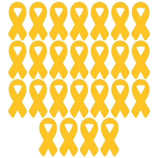 Support Our Troops Yellow Ribbon Pathway Markers  25 piece set Online Hot Sale