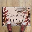 Live Laugh Leave Doormat - Boho Theme For Cheap