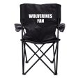 Wolverines Fan Black Folding Camping Chair Online