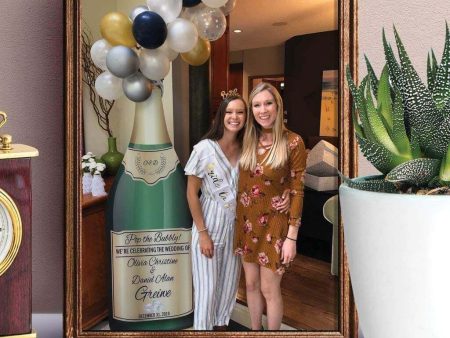 Custom Life Size Champagne Bottle Wedding Decoration on Sale