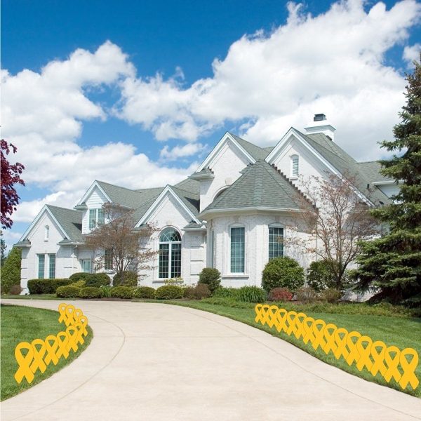 Support Our Troops Yellow Ribbon Pathway Markers  25 piece set Online Hot Sale