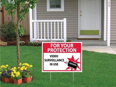 For Your Protection Video Surveillance in Use Sign or Sticker Online now