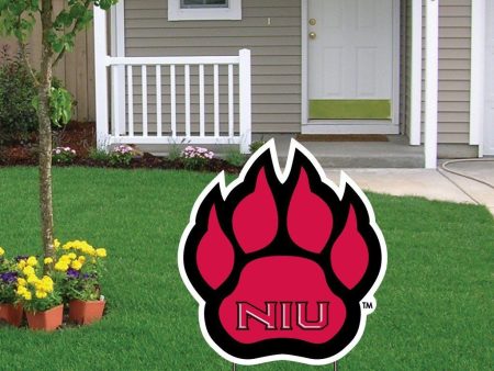 Northern Illinois University Paw Shaped Yard Sign Online