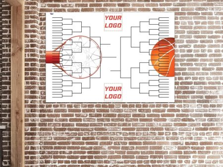 3 x6  Custom Giant Basketball Bracket Sign Online Sale