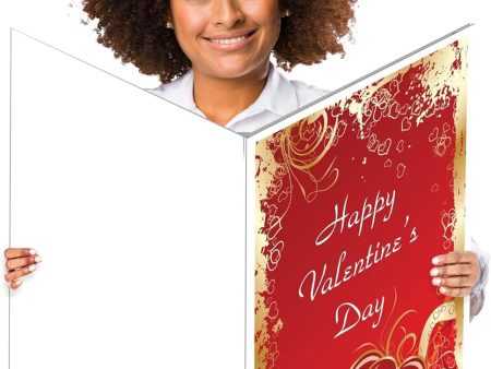 Giant Valentine s Day Card (Hearts) 2 feet by 3 feet Card with Envelope Hot on Sale