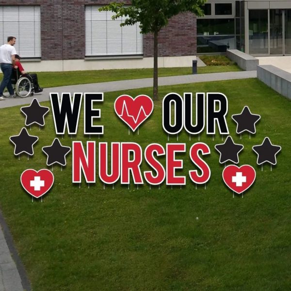 We Love Our Nurses Yard Decorations - 20pcs Hot on Sale