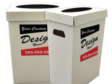 22.3 Gallons Custom Disposable Recyclable Cardboard Trash Can Online Sale