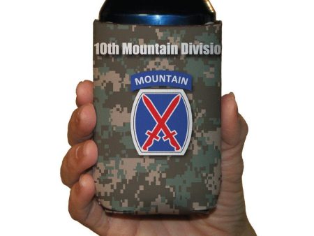 Military 10th Mountain Division Can Cooler Set of 6 For Cheap