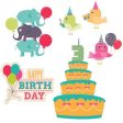 Happy 3rd Birthday Yard Card 6 pc set Sale