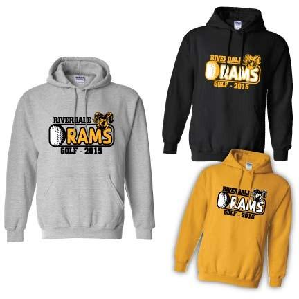 Riverdale Rams Golf Hooded Sweatshirt Discount