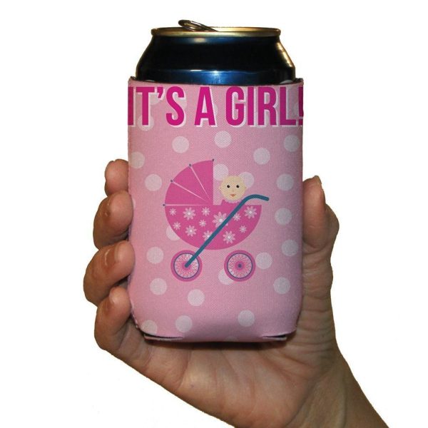 New Baby It s A Girl Can Cooler Set of 6 - 6 Designs Sale