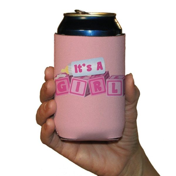 New Baby It s A Girl Can Cooler Set of 6 - 6 Designs Sale