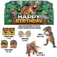 Dinosaur Birthday Oversized EZ Yard Card Sign 9 pc set Cheap