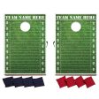 Custom Team Football Cornhole Bag Toss Game For Cheap